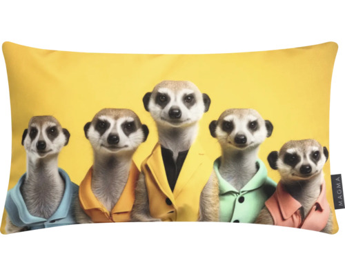 Pernă decorativă cu motiv suricate