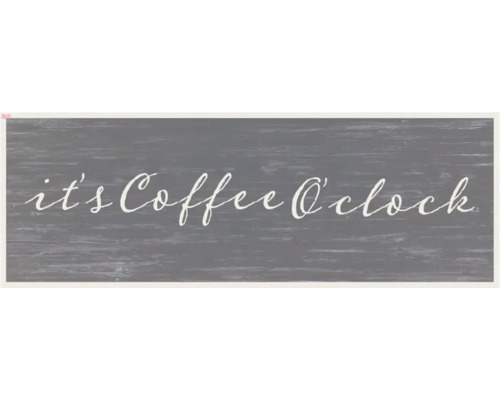 Panou decorativ cu inscripția Este timpul pentru cafea pentru montare pe perete