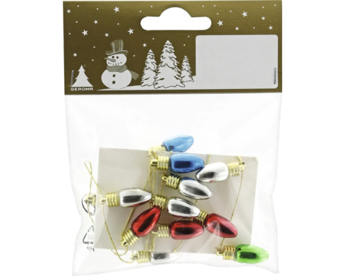 Ghirlandă decorativă cu becuri plastic 65 cm Ghirlandă luminoasă decorativă de Crăciun în ambalaj