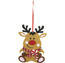 Elan decorativ de agățat cu acadea și fular ca decorațiune de Crăciun