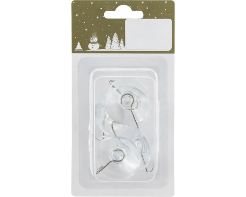 Set 6 ventuze cu cârlige 4,2 cm Ventuză cu cârlig în ambalaj blister