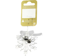 Decorațiune de Crăciun fulg de zăpadă cu clopoței de agățat