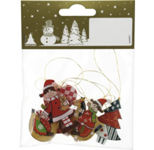 Pachet cu diverse ornamente din lemn pentru bradul de Crăciun