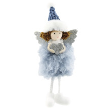 Înger decorativ cu căciulă și aripi ca decorațiune de Crăciun