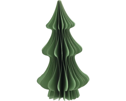 Brad decorativ cu suport din hârtie 20x5,2 cm verde Brad de Crăciun decorativ din hârtie