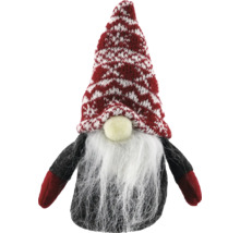 Figurină decorativă pitic cu căciulă tricotată și barbă