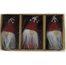 Gnomi decorativi cu căciulă și barbă la set