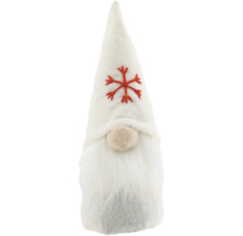 Gnom de Crăciun cu căciulă și barbă ca decor