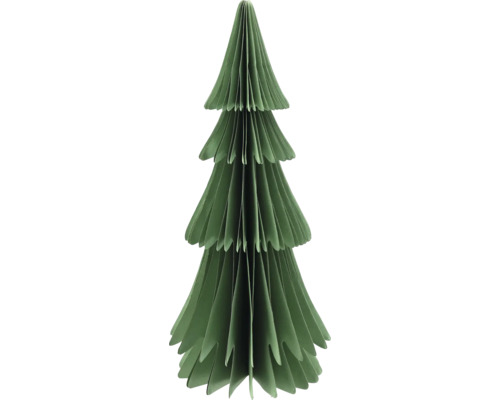 Brad decorativ din hârtie 30 cm verde Brad decorativ de Crăciun din hârtie