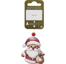 Decorațiune brad de Crăciun Moș Crăciun pe ambalaj