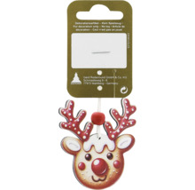 Ornament de brad de Crăciun ren din lemn