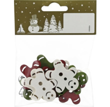 Figurine decorative din lemn în formă de om de turtă dulce într-un ambalaj