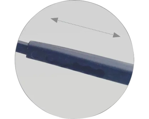 Prim-plan cu tijă telescopică cu indicator de lungime de extensie