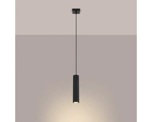 Lumină suspendată cilindrică din metal