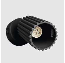 Lumină de perete neagră cu soclu GU10 pentru bec de maximum 10 wați