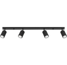 Lumină de tavan cu patru spoturi pentru iluminarea flexibilă a încăperii