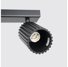 Lumină de tavan neagră cu soclu GU10 pentru becuri de maximum 10 wați