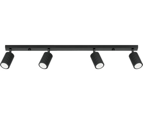 Spot aplicat Karbon GU10 max. 1x10W, bej/aluminiu Spot LED cu patru becuri pentru montare pe tavan