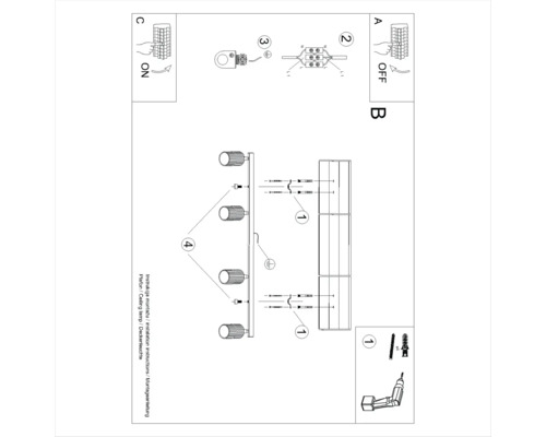 Instrucțiuni de instalare pentru o lampă de tavan