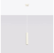 Lumină suspendată cilindrică cu suprafață canelată