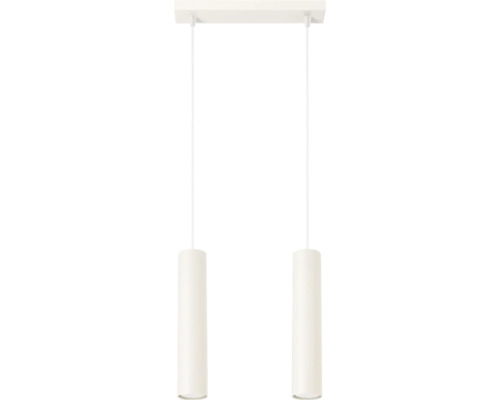 Lumină suspendată dublă cu abajururi cilindrice