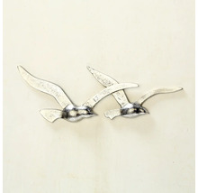 Pescarusi decorativi din metal pentru montare pe perete