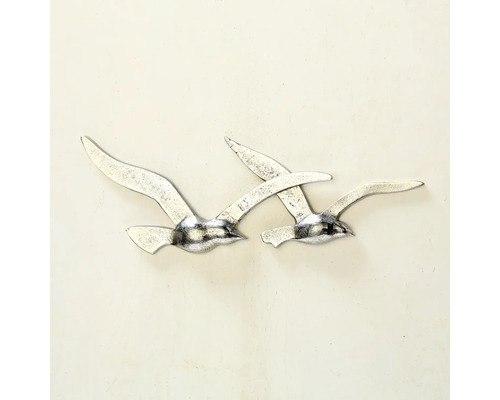 Pescarusi decorativi din metal pentru montare pe perete