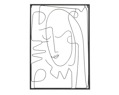 Artă decorativă de perete cu reprezentare abstractă a unei femei