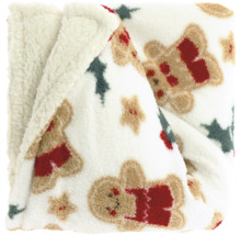 Pătură moale cu motive de turtă dulce și stele