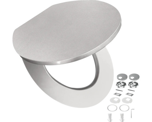 Capac de toaletă cu material de fixare