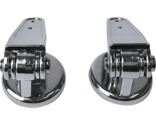 Două balamale metalice pentru capacul de toaletă