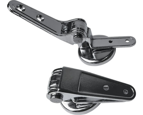 Două balamale metalice pentru capac WC