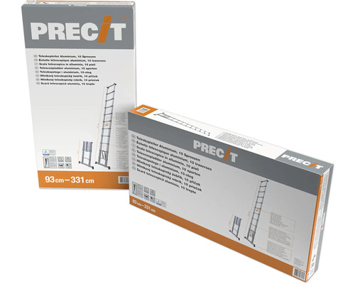 Ambalaj scară telescopică din aluminiu cu zece trepte