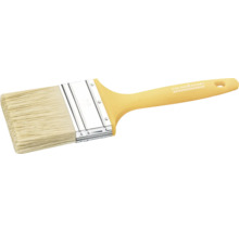 Pensulă plată cu mâner din plastic și peri naturali