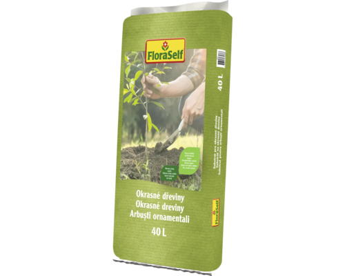 FloraSelf Substrat pentru arbuști ornamentali, sac de 40 litri