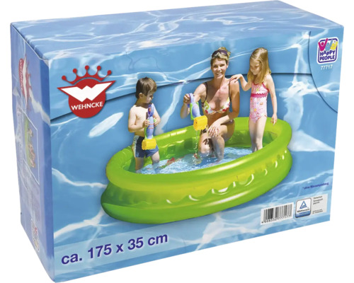 Ambalajul unei piscine gonflabile cu o familie în apă, dimensiuni aproximativ 175 x 35 centimetri