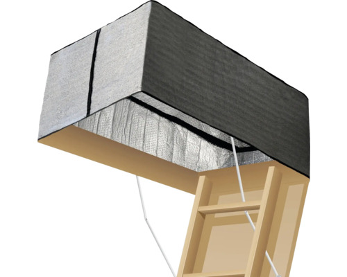 Scară de pod cu izolație și scară