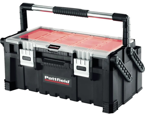 Cutie cu organizator Pattfield 22 inch Cutie de scule din plastic Pattfield cu mâner de transport