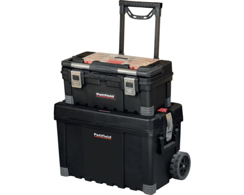 Cutie de scule Pattfield cu role și mâner telescopic