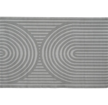 Covor cu model grafic de cercuri și linii