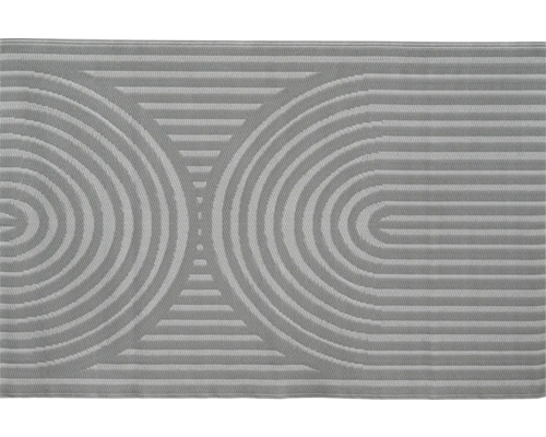 Covor cu model grafic de cercuri și linii