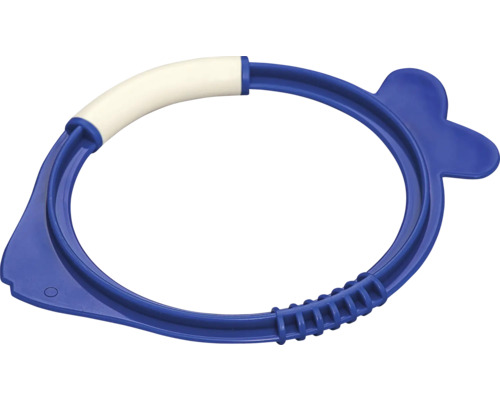 Inel de prindere albastru cu crestături pentru degete