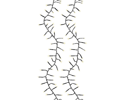 Două lanțuri luminoase cu lumină albă caldă