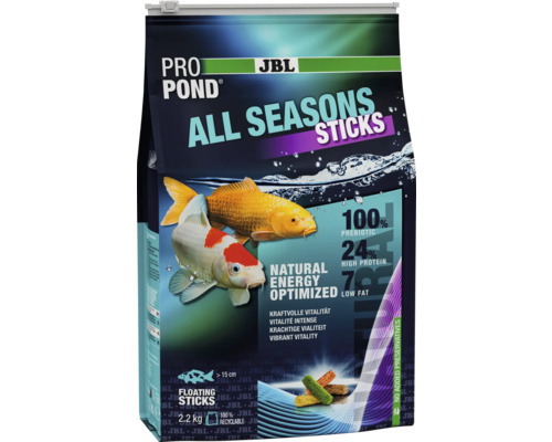 JBL Pro Pond All Seasons Sticks hrană pentru pești, pachet de 2,2 kg