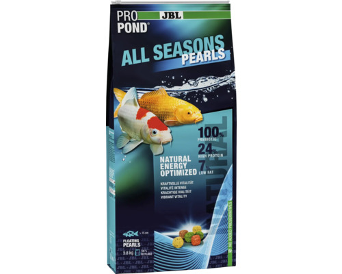 JBL Pro Pond All Seasons Pearls hrană pentru pești în ambalaj de 5.8 kilograme