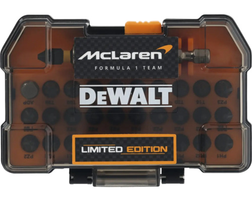 Set de biți Dewalt McLaren Formula 1 Team în cutie de depozitare