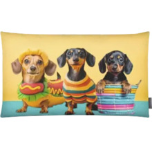 Pernă decorativă cu motiv de teckel