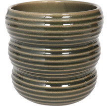 Vază de flori ceramică cu model canelat