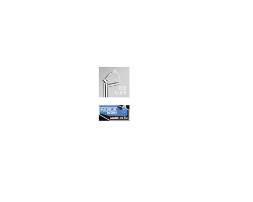 Simbol funcție de economisire a apei Eco Click și sigiliu Fabricat în UE
