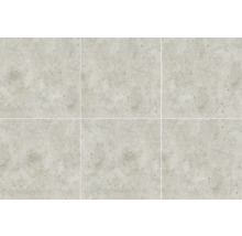 Șase plăci ceramice gri cu finisaj mat